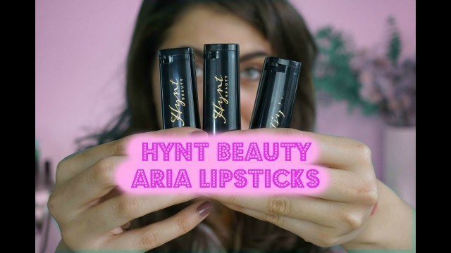 'HYNT BEAUTY ARIA LIPSTICK REVIEW & SWATCHES // The Green Bunny'