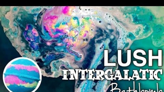 'LUSH Cosmetics Intergalactic Bathbomb Demo! | Kaleigh Renee ♡'