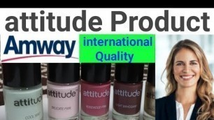 'Amway attitude nail paint color range full review by# shashi mishra'