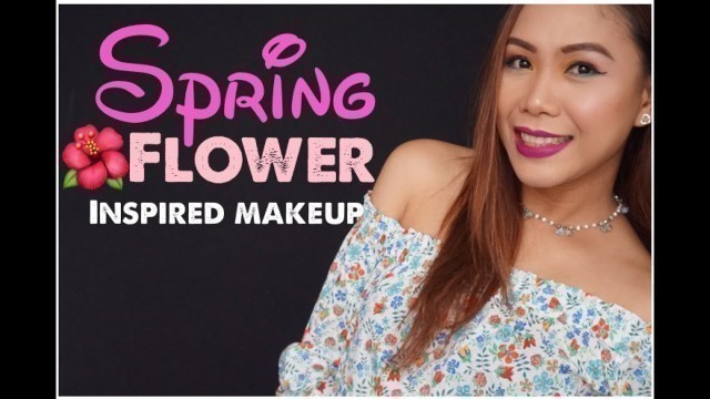 'SPRING FLOWER INSPIRED MAKEUP LOOK using URBAN DECAY FULL SPECTRUM Palette  (◠‿◠✿)'