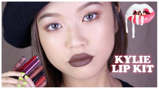 '(ENG CC) 카일리 제너 립 키트 10가지 발색! + 개인적 리뷰 // KYLIE JENNER LIP KIT 10 swatches! + REVIEW'