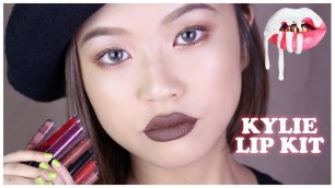 '(ENG CC) 카일리 제너 립 키트 10가지 발색! + 개인적 리뷰 // KYLIE JENNER LIP KIT 10 swatches! + REVIEW'