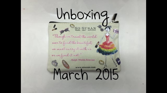 'So Susan Lip Love - March 2015 - I Love To Travel Bag'