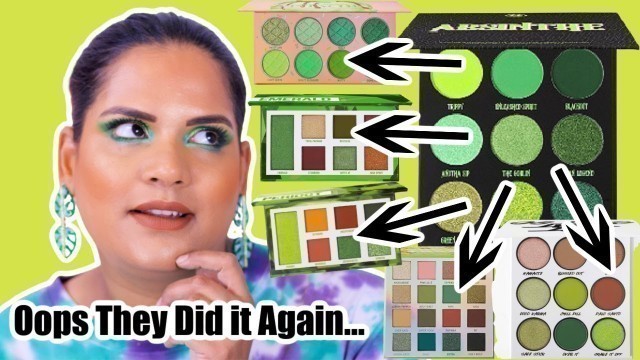 '*NEW* BH Cosmetics Poison Shock - Absinthe Palette,Comparisons+Dupes+Eye look | Karen Harris Makeup'