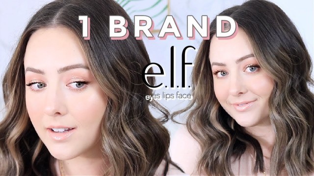 'One Brand Drugstore Makeup Tutorial | Full Face of e.l.f. Makeup!'