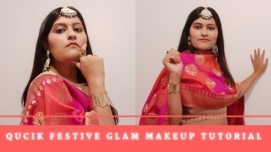 'Quick Festive Glam Make Up Tutorial  #makeuptutorial #festivelook #uk #kikomilanoreview #bobbybrown'