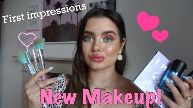 'FULL FACE OF FIRST IMPRESSIONS | Testing new makeup | Spectrum Collections Oceana Palette'