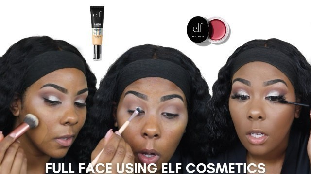 'FULL FACE USING ONLY ELF COSMETICS|ONE BRAND TUTORIAL'