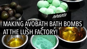 'LUSH Factory Tour Toronto: Making LUSH Cosmetics Avobath Bath Bombs'