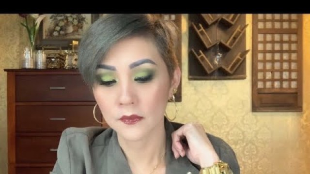 'SMOKEY OLIVE EYE MAKEUP TUTORIAL/ELF EARTH & OCEAN EYESHADOW PALETTE|| Vlog 64'