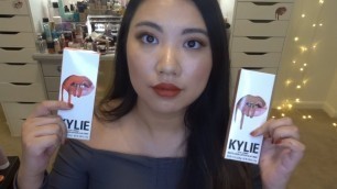 'Kylie Cosmetics Lip Swatches ft KKW X KYLIE Round 2, Queen, Kylie, 22, Show Off, Twenty One'