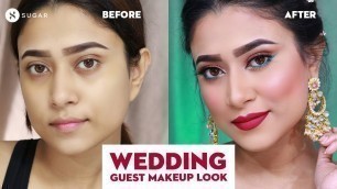 'Wedding Guest Makeup Look | Easy Indian Wedding Makeup Tutorial | SUGAR Cosmetics'