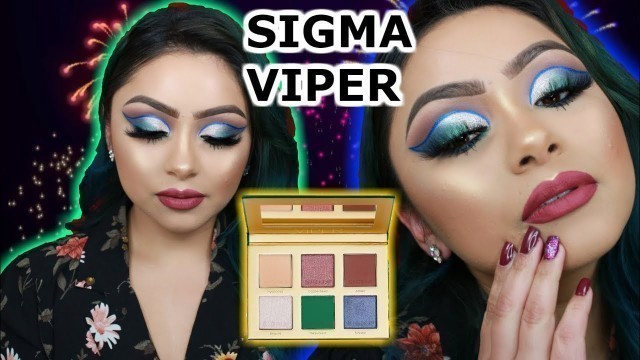 'NEW YEARS EVE GLAM USING SIGMA BEAUTY VIPER PALETTE'