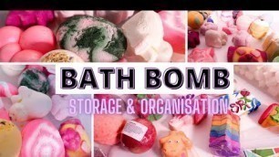 'Reorganising My BATH BOMBS! | How I store my LUSH Bath Bombs | Bath Bomb Collection'