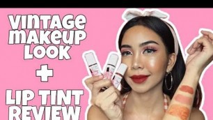 'VINTAGE MAKEUP LOOK + LIPTINT REVIEW | BUDDIES COSMETICS | Ally Gumamela'