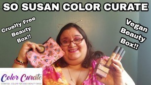 'So Susan Color Curate July 2020 Review & Unboxing - Vegan & Cruelty Free Makeup/Beauty Subscription'