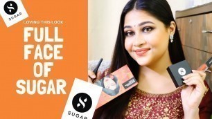 'FULL FACE OF SUGAR COSMETICS | BEST INDIAN MAKEUP BRAND ? | DURGA PUJA & NAVRATRI'