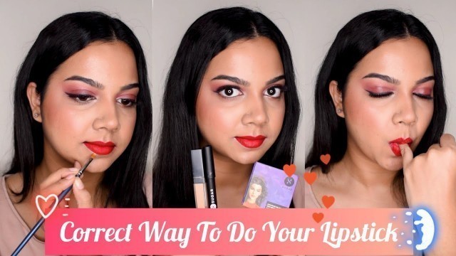 'THE CORRECT WAY TO DO YOUR LIPSTICK | Perfect application SUGAR cosmetics  India beauty Tips shorts'