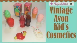 'Vintage Lot of Avon Kids Cosmetics w/Reseller Notes ~ Toy-Addict'