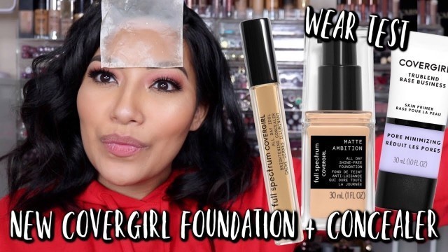 'NEW COVERGIRL FULL SPECTRUM MATTE AMBITION ALL DAY FOUNDATION & CONCEALER WEAR TEST'