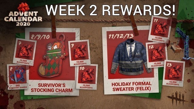 'Dead By Daylight| Advent Calendar week 2! Nice Stocking! Felix Ugly Sweater! #DeadbyDaylightPartner'