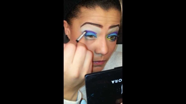 'Purple turquoise yellow BITCH SLAP Cos. Palette'