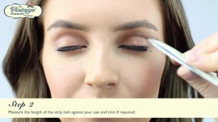 'HOW TO APPLY OUR FALSE STRIP LASHES - GRACIE'