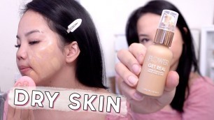 'Flower Beauty Get Real Serum Foundation Dry Skin Review & Demo'