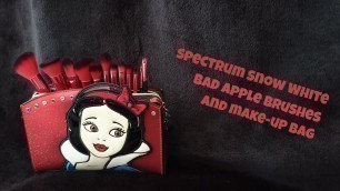 'Spectrum Disney Collection! Bad apple Makeup Brushes! Snow White Makeup Bag!'