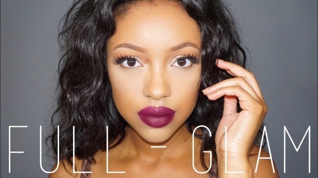 'Full-On Glam Tutorial feat. Kylie Cosmetics Kourt K Lip Kit'