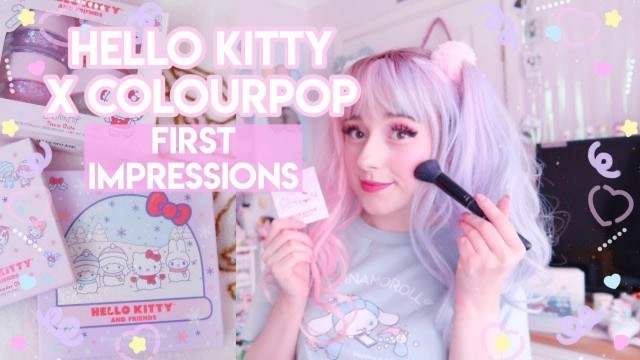 'HELLO KITTY X COLOURPOP MAKEUP 