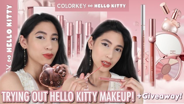 'HELLO KITTY MAKEUP! + GIVEAWAY! Colorkey Cosmetics'