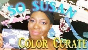 'JULY 2019 SO SUSAN COSMETICS COLOR CURATE BEAUTY BOX!! UNBOXING + TRYON!!'