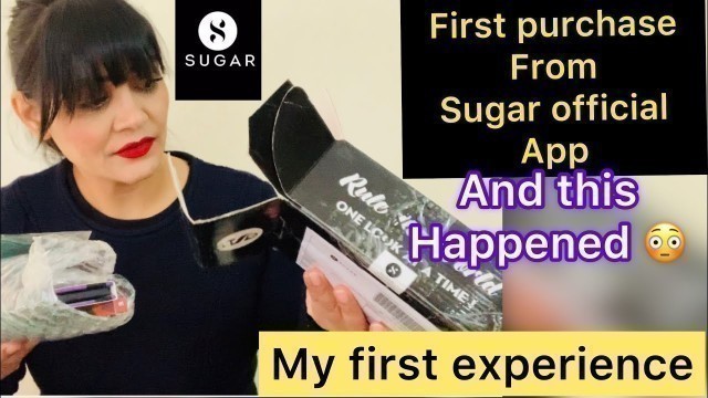 'My first purchase of sugar cosmetics from there official app .and this happened 