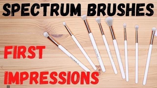 'SPECTRUM BRUSH HAUL | First Impression of Spectrum Eyeshadow Brushes | SarahsMUA_'