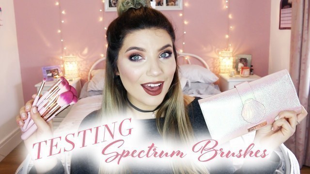 'TESTING SPECTRUM BRUSHES! Soft Glam Makeup | Abigail Moss'