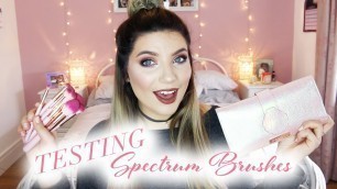 'TESTING SPECTRUM BRUSHES! Soft Glam Makeup | Abigail Moss'