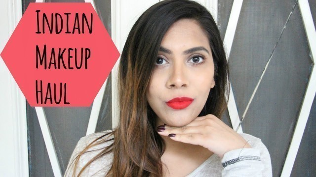 'Indian Makeup haul- Faces,Sugar Cosmetics,Oriflame and Madam Glam'