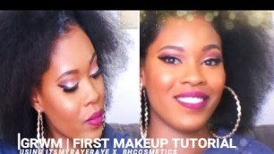 'GRWM: FIRST MAKEUP TUTORIAL USING ITSMYRAYERAYE X BHCOSMETICS'