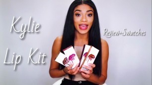 'Kylie Jenner Lip Kit | REVIEW | SWATCHES ON TAN SKIN | jasmeannnn'