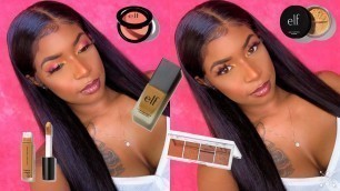 'Drugstore Makeup Tutorial for Black Women | Full Face of Elf Cosmetics'