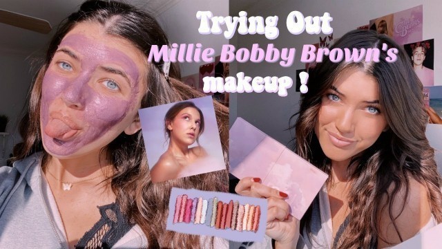 'trying millie bobby brown\'s 16 wishes makeup collection / florence by mills!'