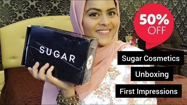 'Mini Sugar Cosmetics Haul| Unboxing| First Impressions| OMG!!!'