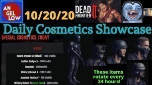 'Dead Frontier 2: \"Daily Cosmetics Update\" 10/20/20 Cosmetics Showcase!'