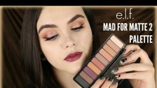 'ELF MAD FOR MATTE 2 Palette Review & Tutorial!'