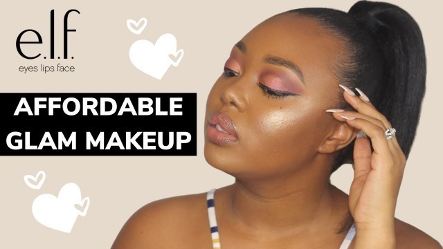 'AFFORDABLE GLAM | ONE BRAND MAKEUP LOOK ft. e.l.f. Cosmetics | KellyLaBelle'