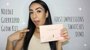 'Anastasia Beverly Hills - NICOLE GUERRIERO GLOW KIT | First Impressions Swatches Demo'