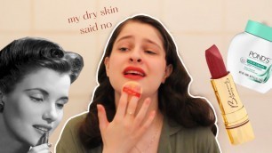 'Following a Vintage 1940\'s Makeup Tutorial in 2021'