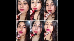 'Best Lipsticks For Indian Festivals || Sugar Cosmetics, Amway, Lakme , WetnWild etc'