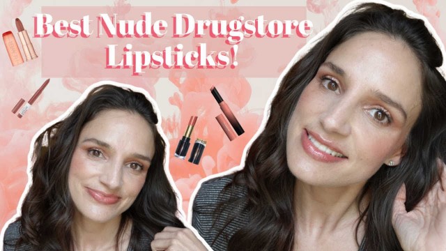 'BEST Drugstore Natural/ Nude Lipstick! Affordable! Lip Swatches/ Try On! Maybelline, Flower Beauty'